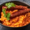Baked beans with sausage